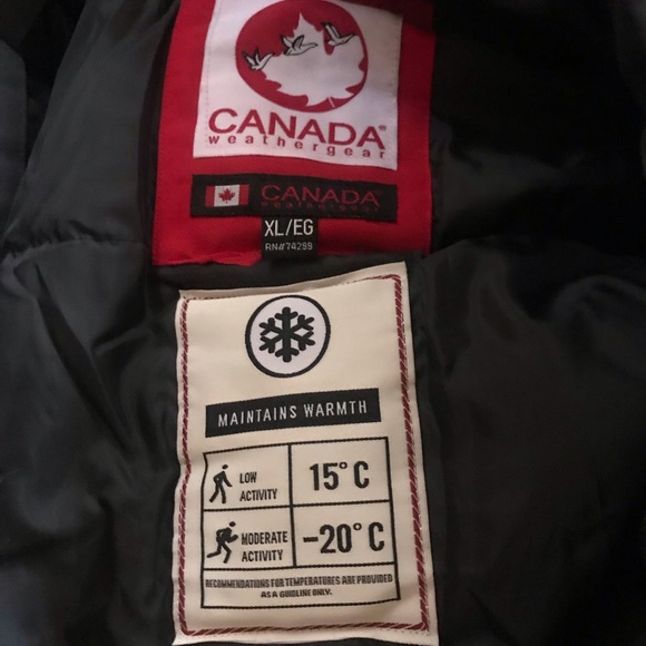 CANADA COATS SIZE XL *NEW* - Picture 4 of 4